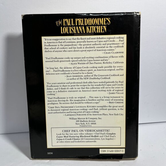 Chef Paul Prudhomme Louisiana Kitchen Cookbook 1984 - Picture 8 of 8
